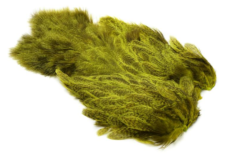 Coq De Leon Hen SH/C Speckled dyed Fl. Yellow Chartreuse