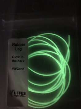 Gummiben Glow in the dark  Vit/Grön (Micke Lindström)