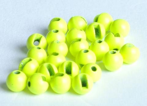 Tungsten Slotted Bead Fluo Chartreuse