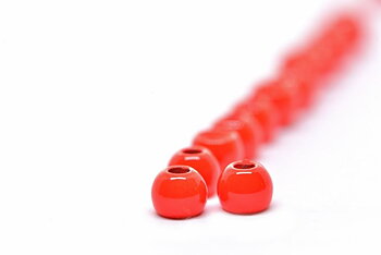FF Brass bead Fl.Red