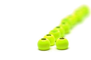 FF Brass bead Fl. Yellow/Chartreuse
