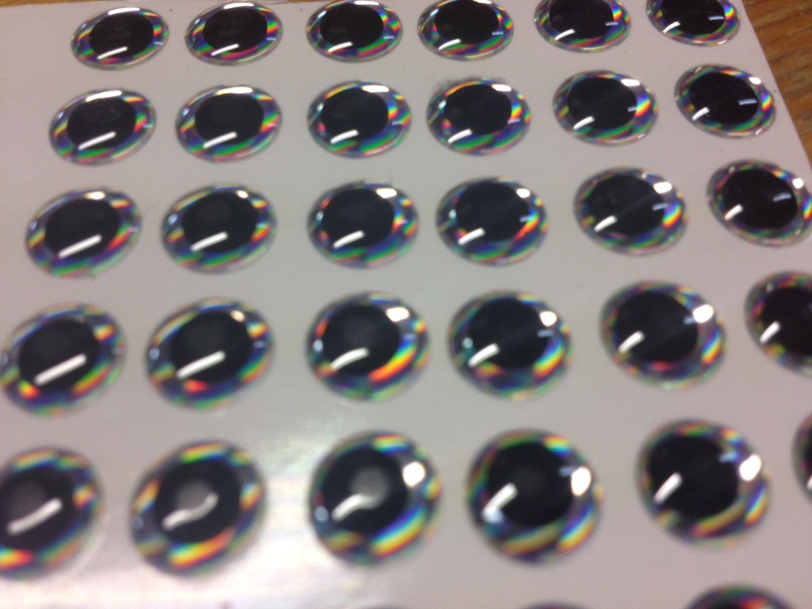 Epoxy 3D-ögon Vita