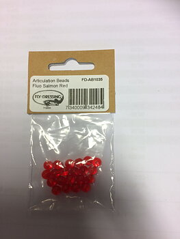 Articulation Beads Fluo Salomon Red