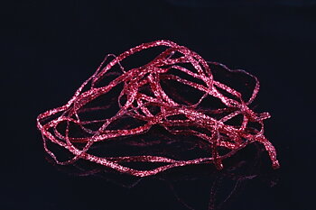 Metallic Flat Braid Red