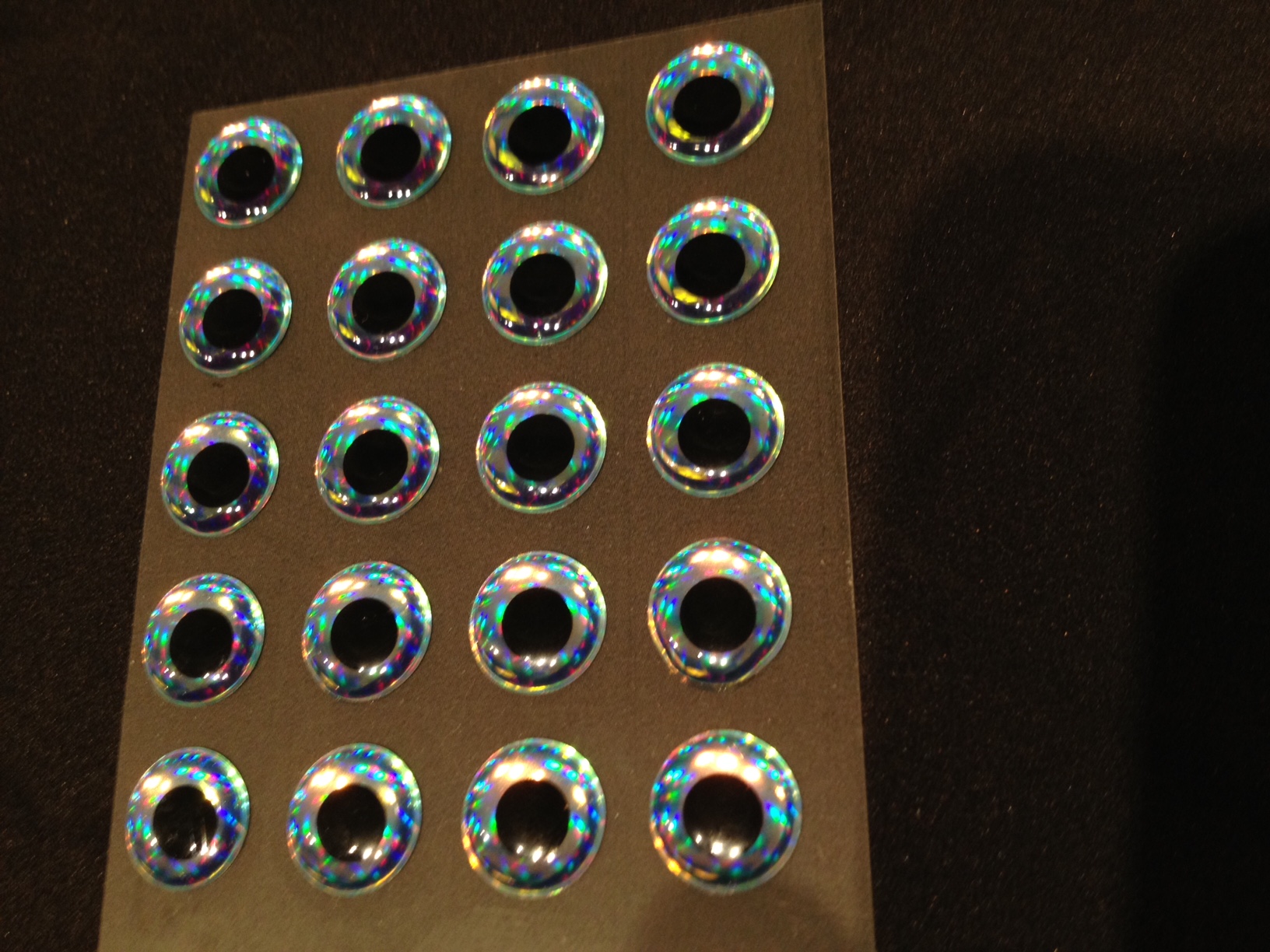 Epoxy 3D-ögon Ice Blue 10mm