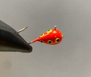 "Pricken" Volfram Mormyska 7mm 4,4g  Orange/Gul/Svart