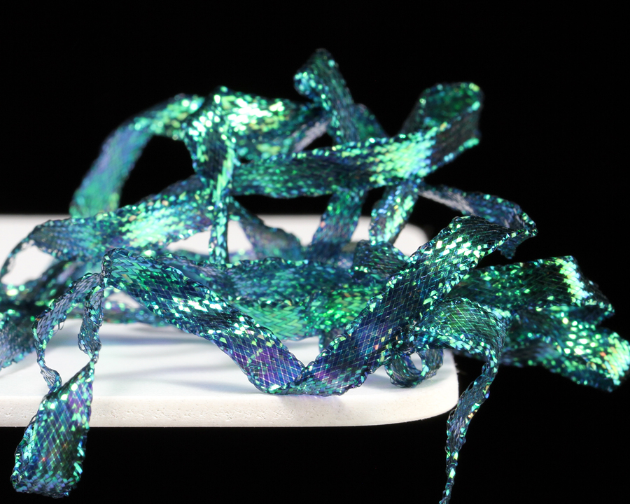 Pearl Braidback, 4.5mm, Dark Blue Peacock