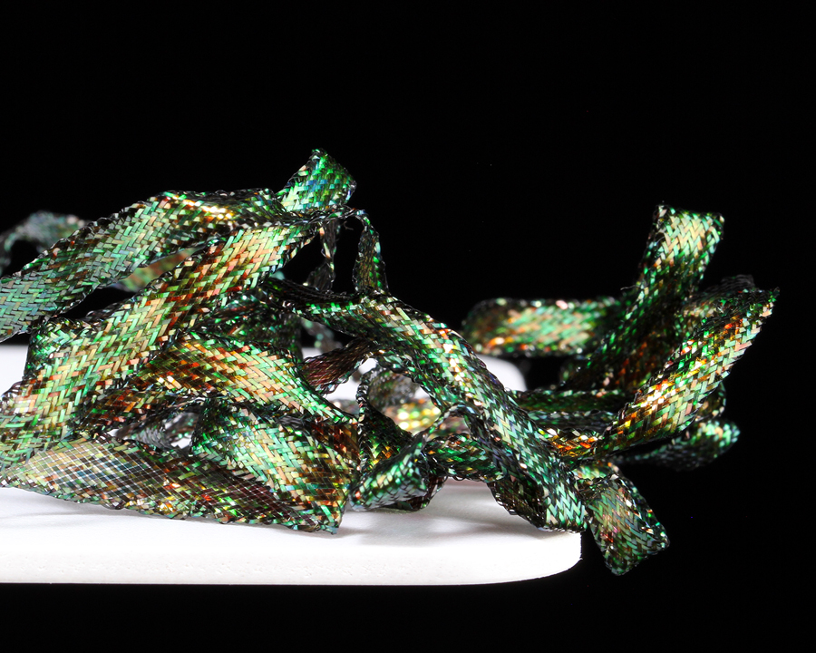 Pearl Braidback, 4.5mm, Black Peacock