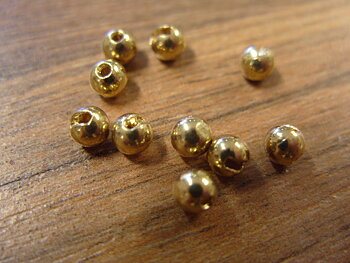 Tungsten Slotted Bead Gold