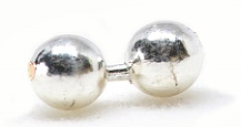 Bead Chain Eyes Silver