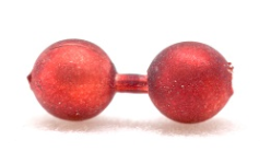 Bead Chain Eyes  Mat. Metallic Red