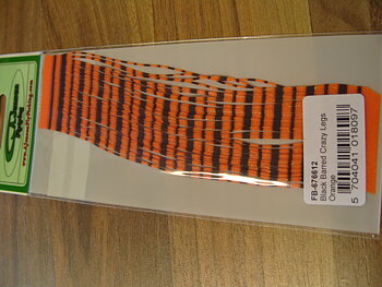 Crazy Legs Black Barred Orange