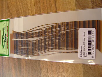 Crazy Legs Black Barred Tan
