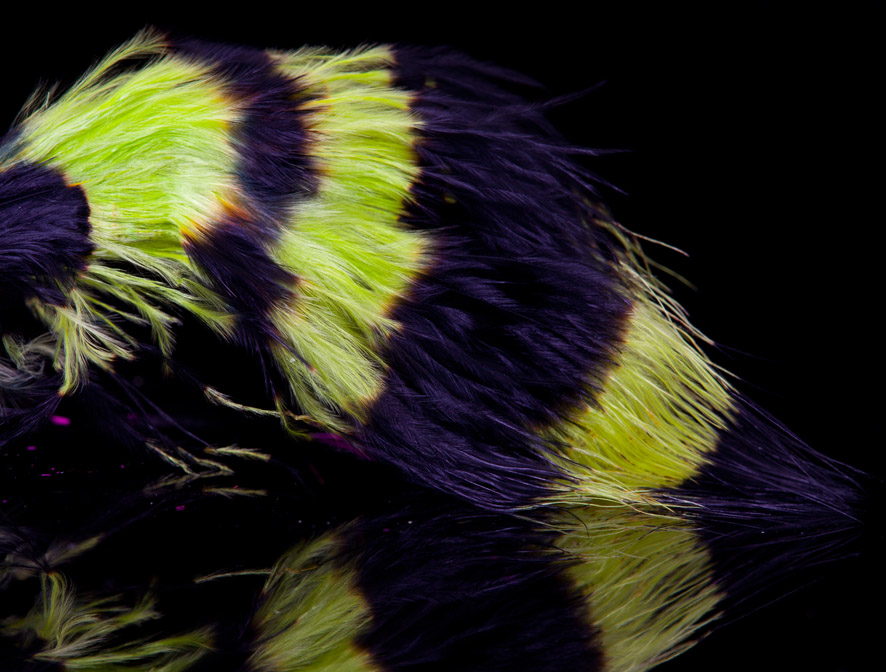 Jail House Marabou Black/Chartreuse