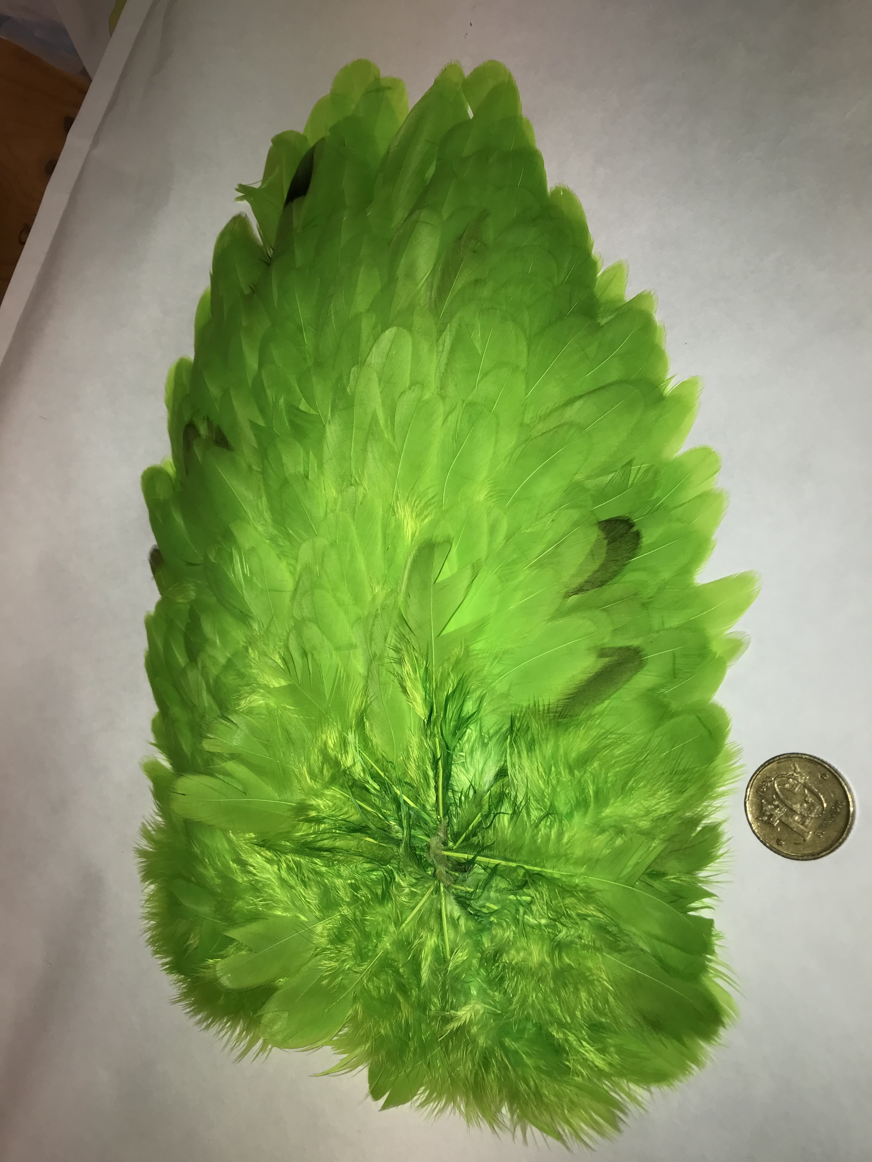 Whiting 4B Hen Saddle Fluo Chartreuse