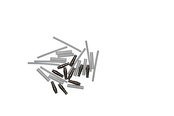 Micro Teardrop Tube Silver 10x3mm