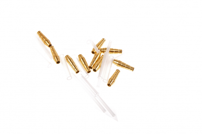 Micro Teardrop Tube Gold 10x3mm