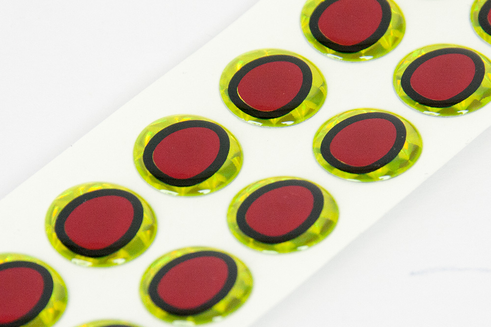 Epoxy Eyes Oval Dubbel Svart/Chartreuse - 2
