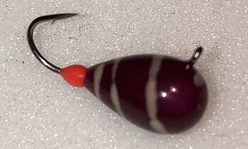 Volfram Mormyska Raindrop Loop Epoxy 6mm -409/Lys Streck