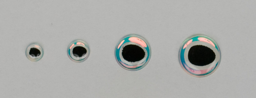Epoxy Eyes Oval Dubbel Svart/Pearl