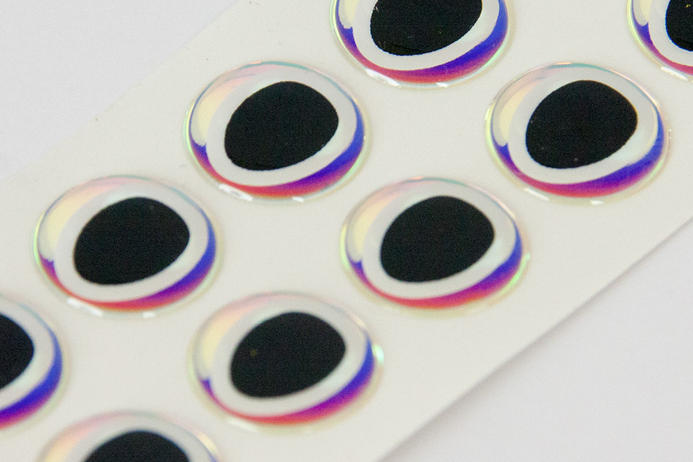 Epoxy Eyes Oval Dubbel Svart/Pearl - 2