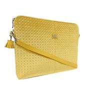 Velvet Laptop Cover  13" - DECO MUSTARD