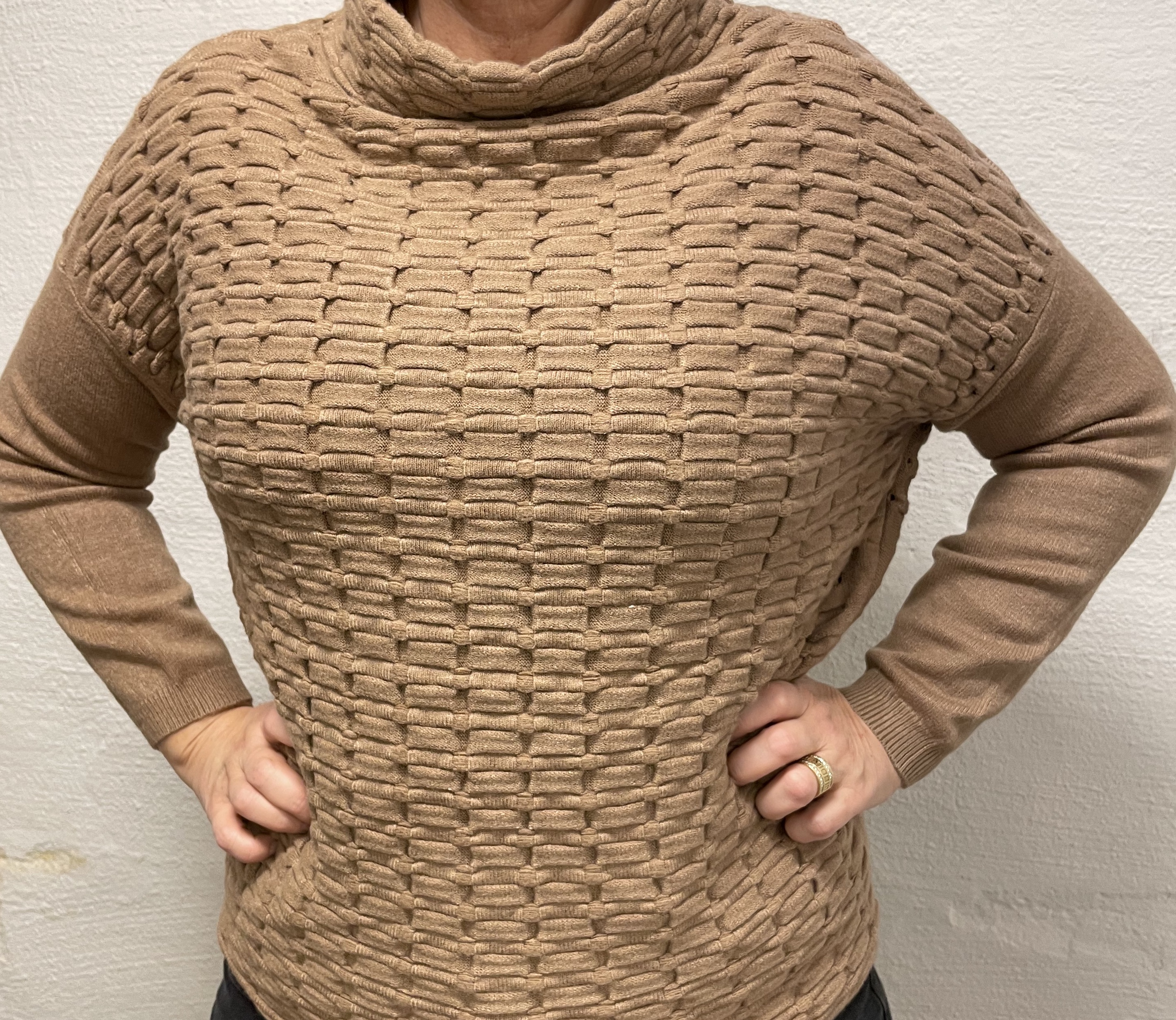 Supermjuk tröja - beige/brun M/L