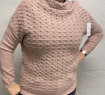 Supermjuk tröja - rosa S/M