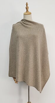 Cashmere - poncho - beige