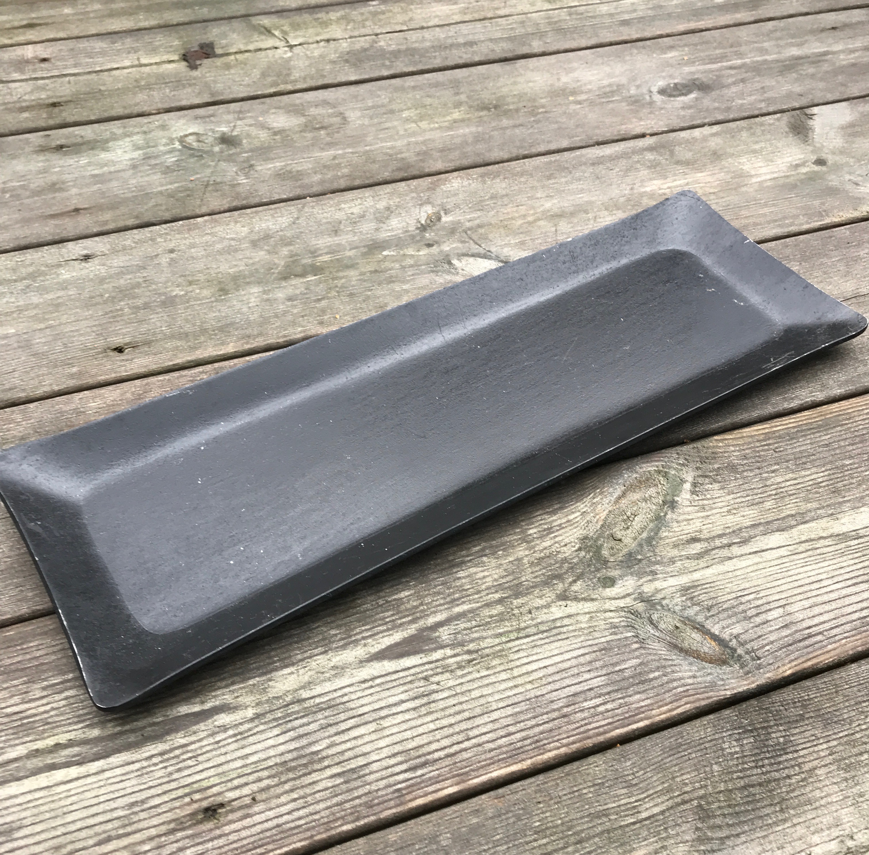 Smidesfat - avlångt 35x13 cm 