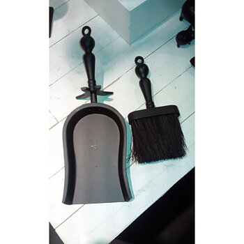 Fireplace set brush and showel
