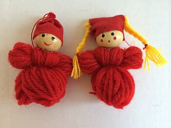 Alf & Asta garntomtar 6cm, 6-p