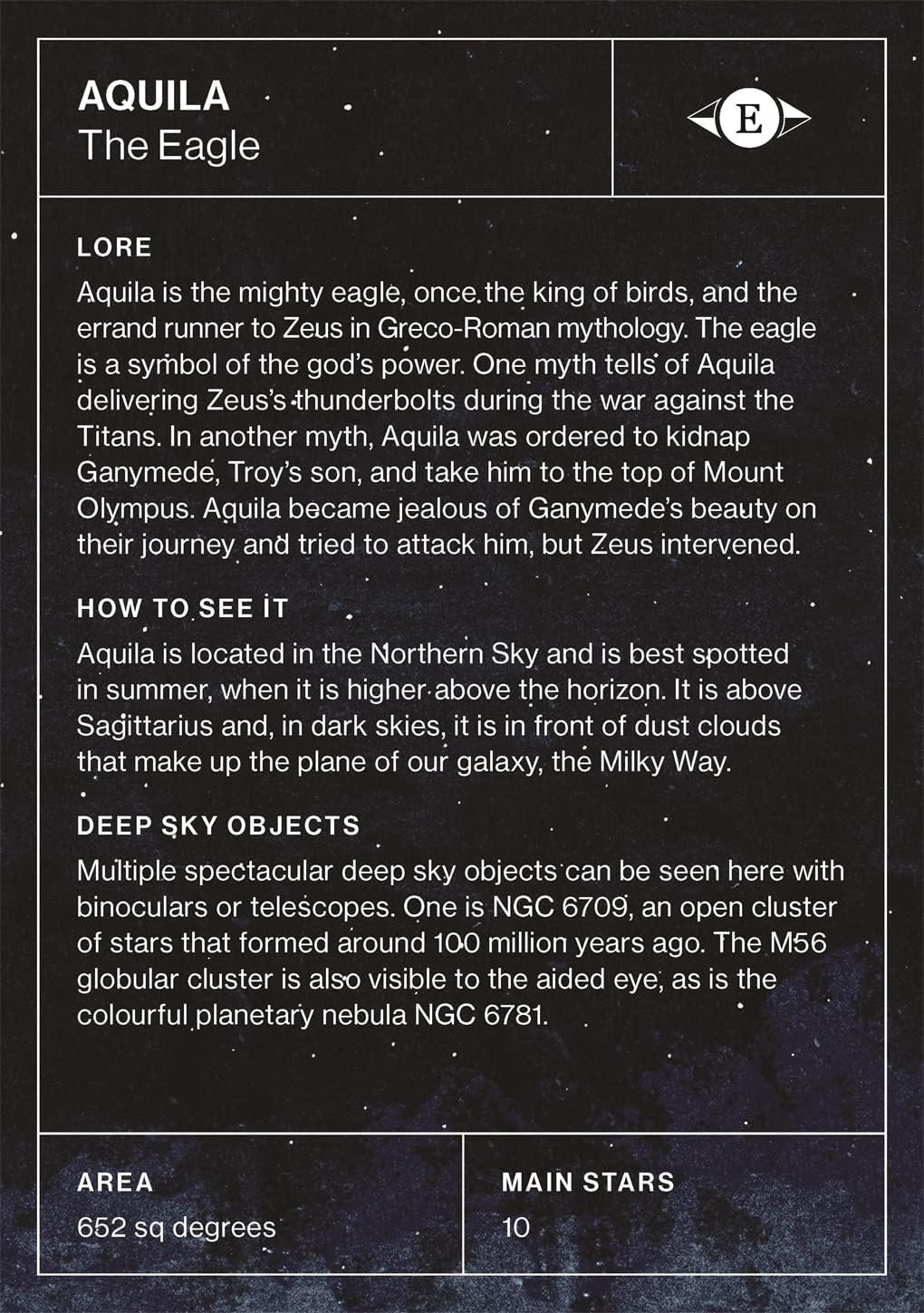 Deck of Stars: A guide to the night sky - 9