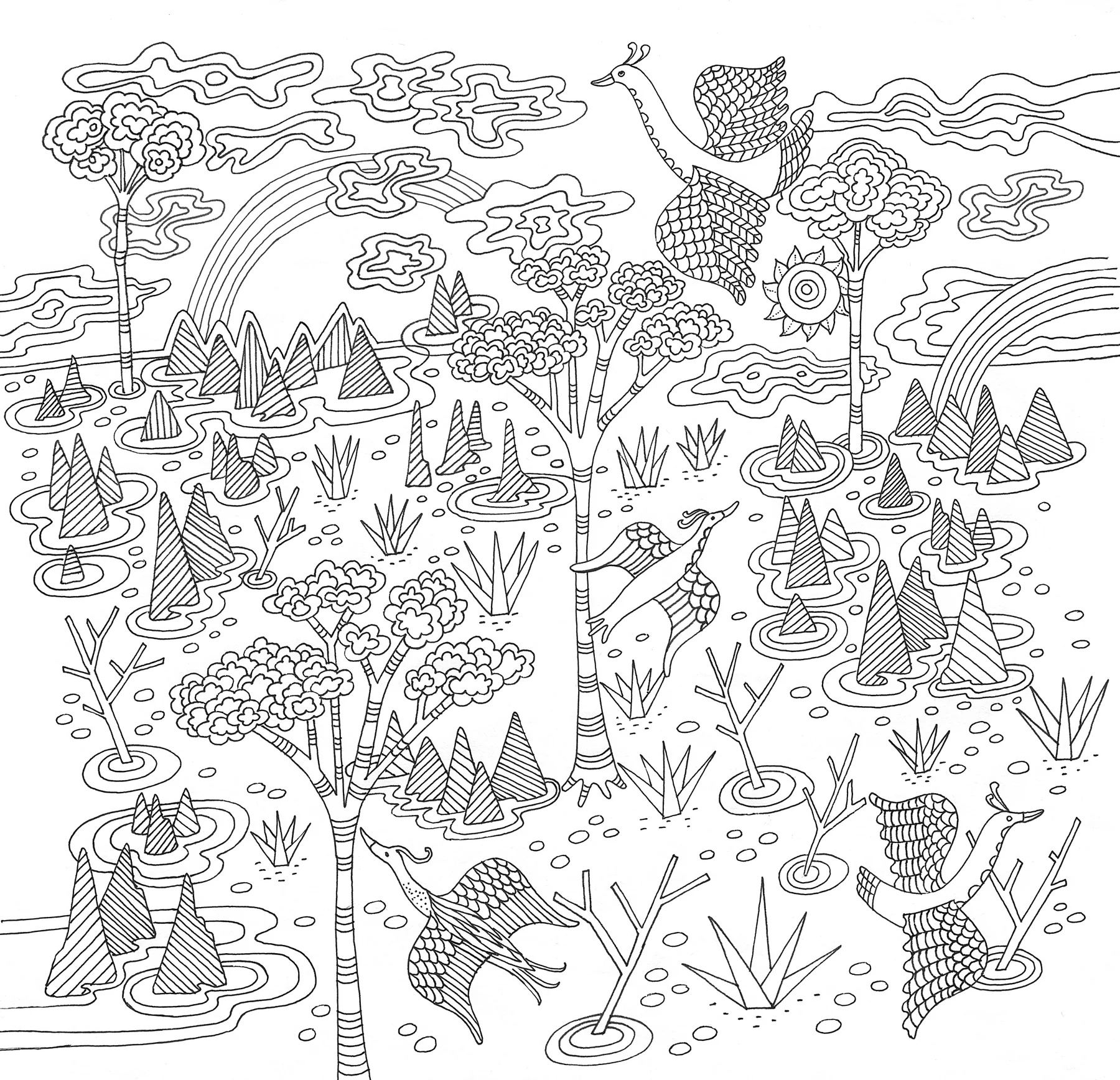 Zen Garden Artist's Coloring Book - 6