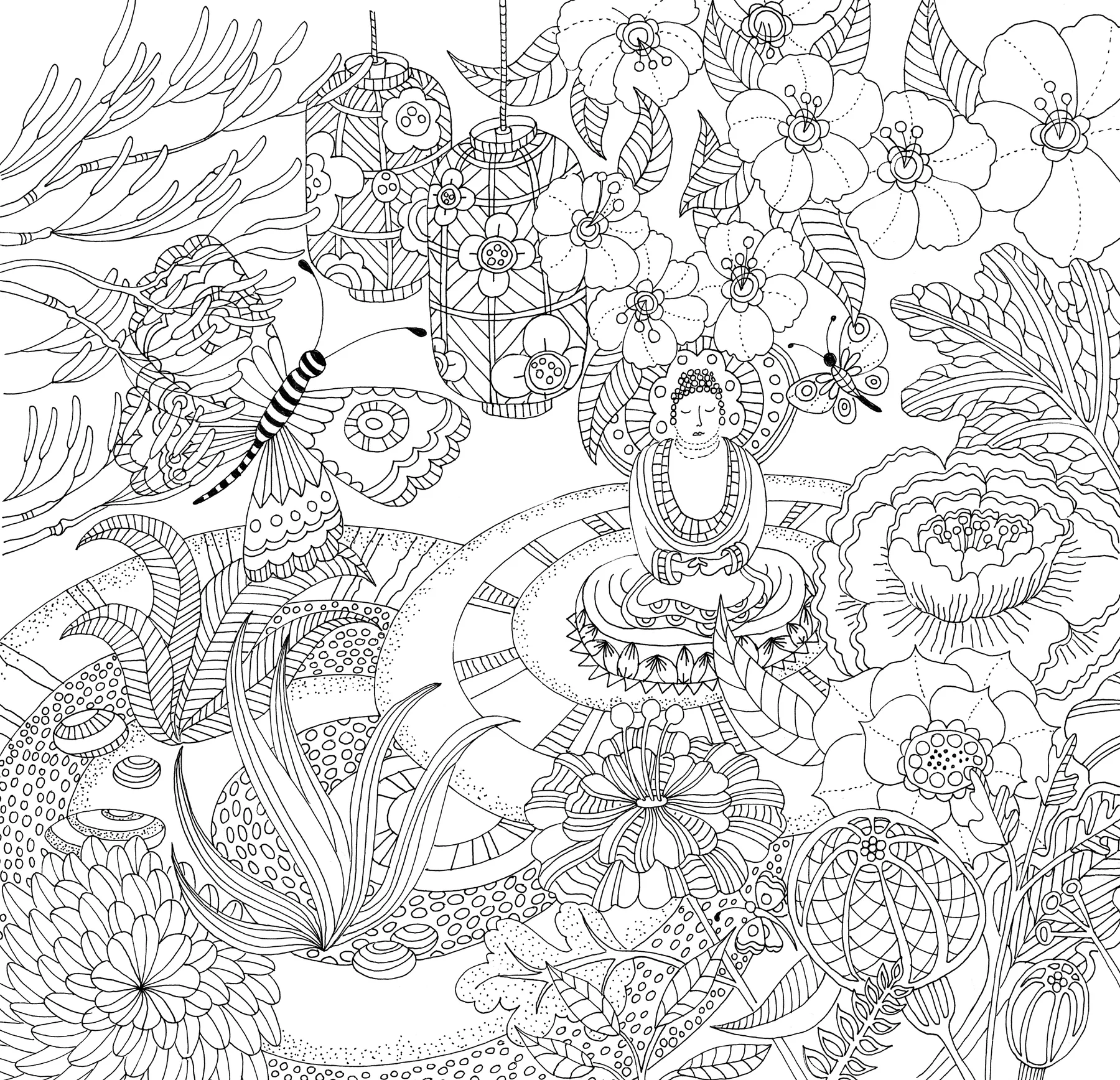 Zen Garden Artist's Coloring Book - 8