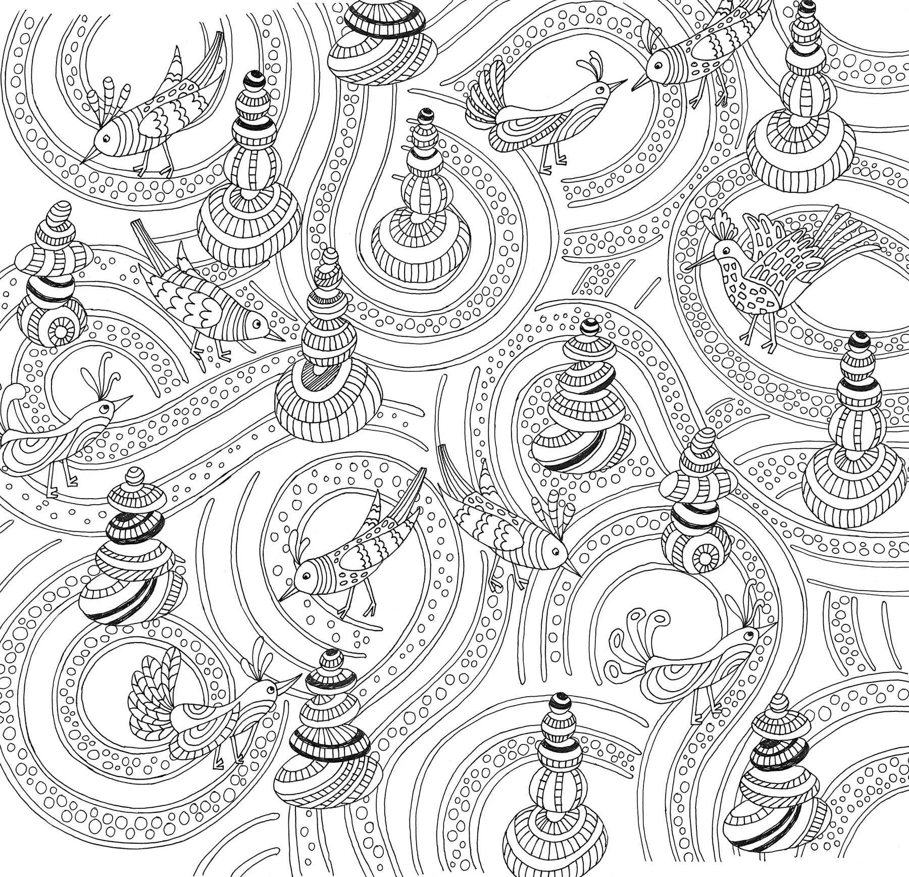 Zen Garden Artist's Coloring Book - 5