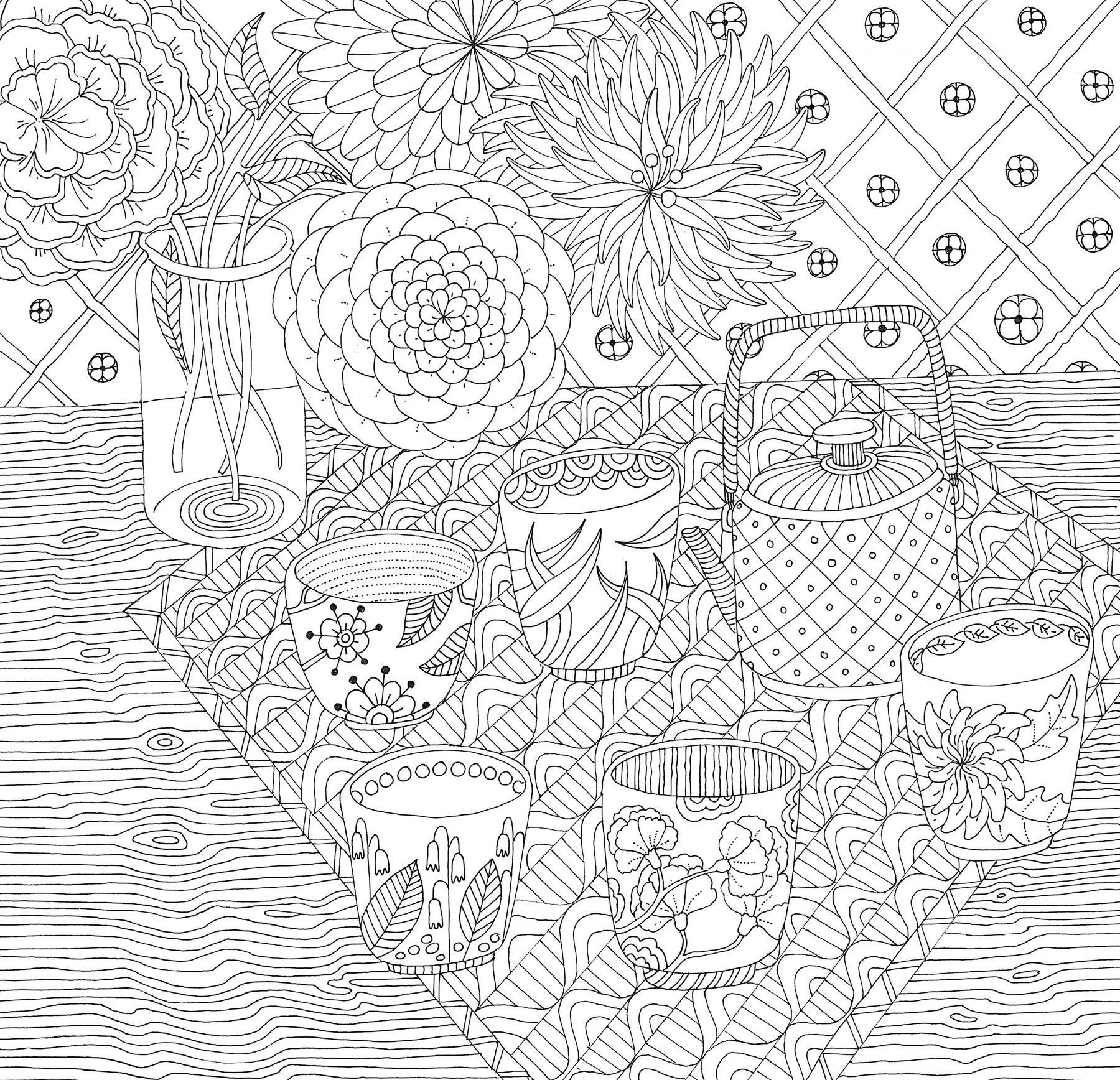 Zen Garden Artist's Coloring Book - 3