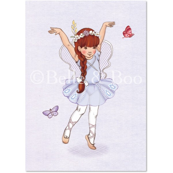 Butterfly Girl, postcard
