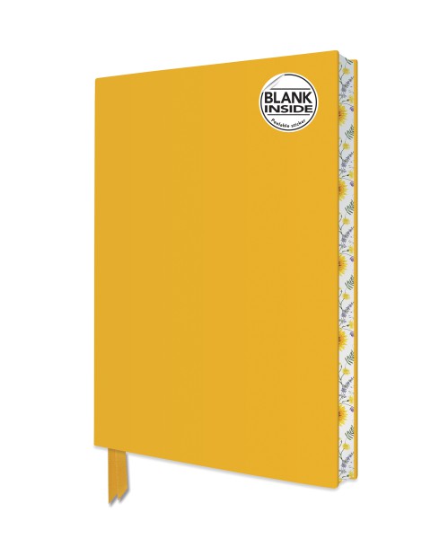 Sunny Yellow Blank Artisan Notebook
