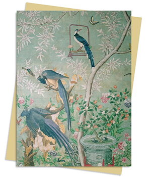 John James Audubon: 'A Pair of Magpies' from The Birds of America , Greeting Card