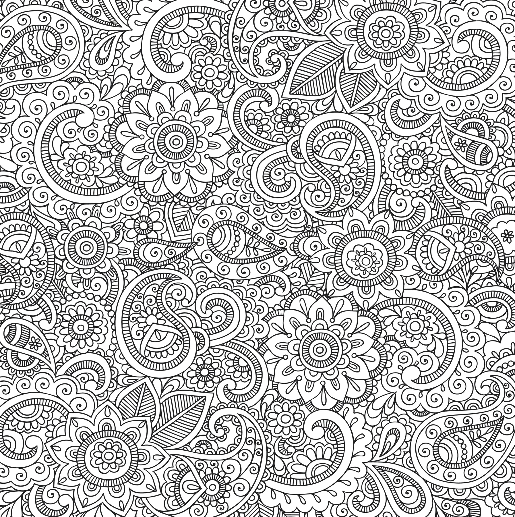 Peaceful Paisleys Artist's Coloring Book - 6