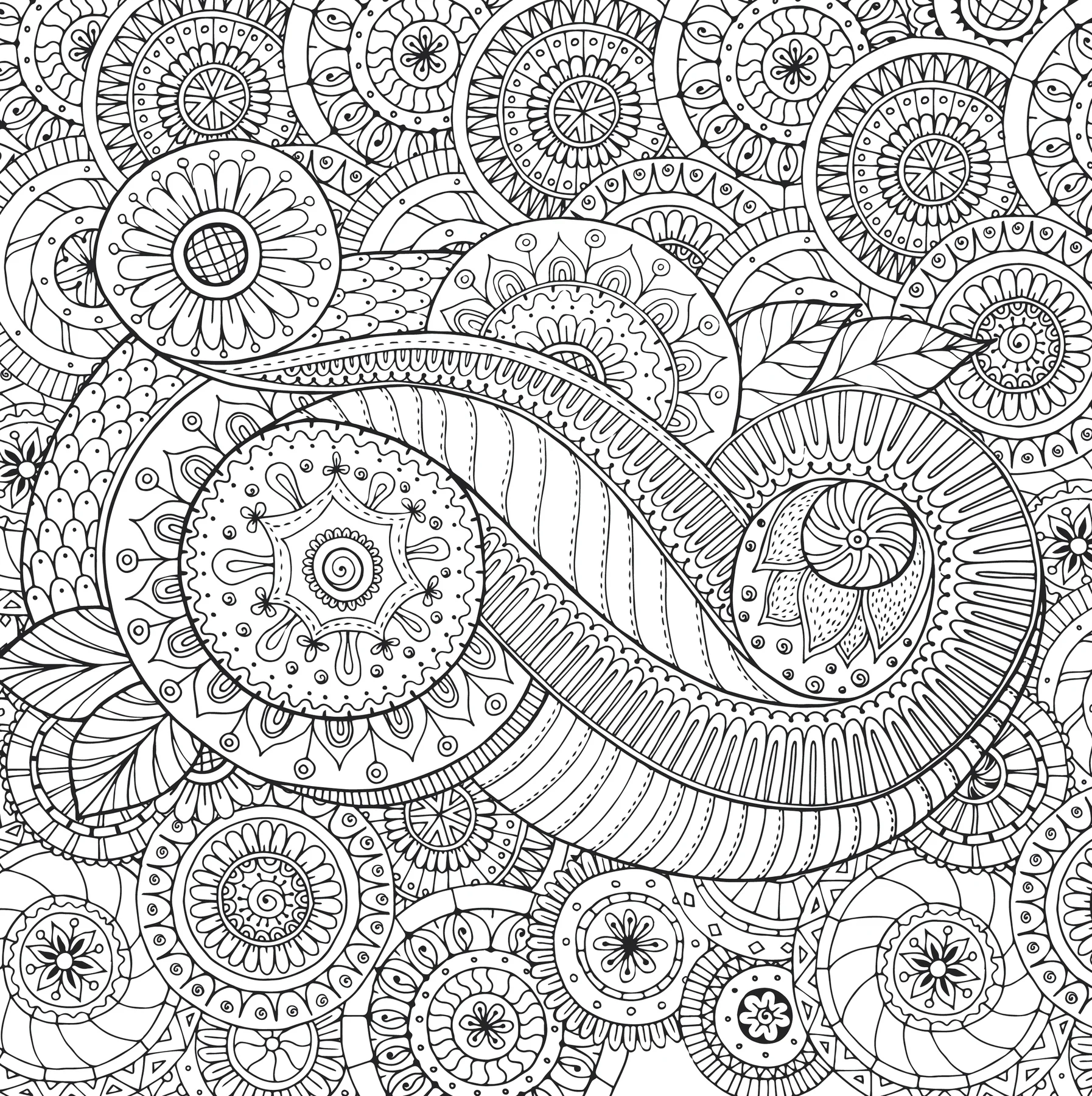 Peaceful Paisleys Artist's Coloring Book - 2