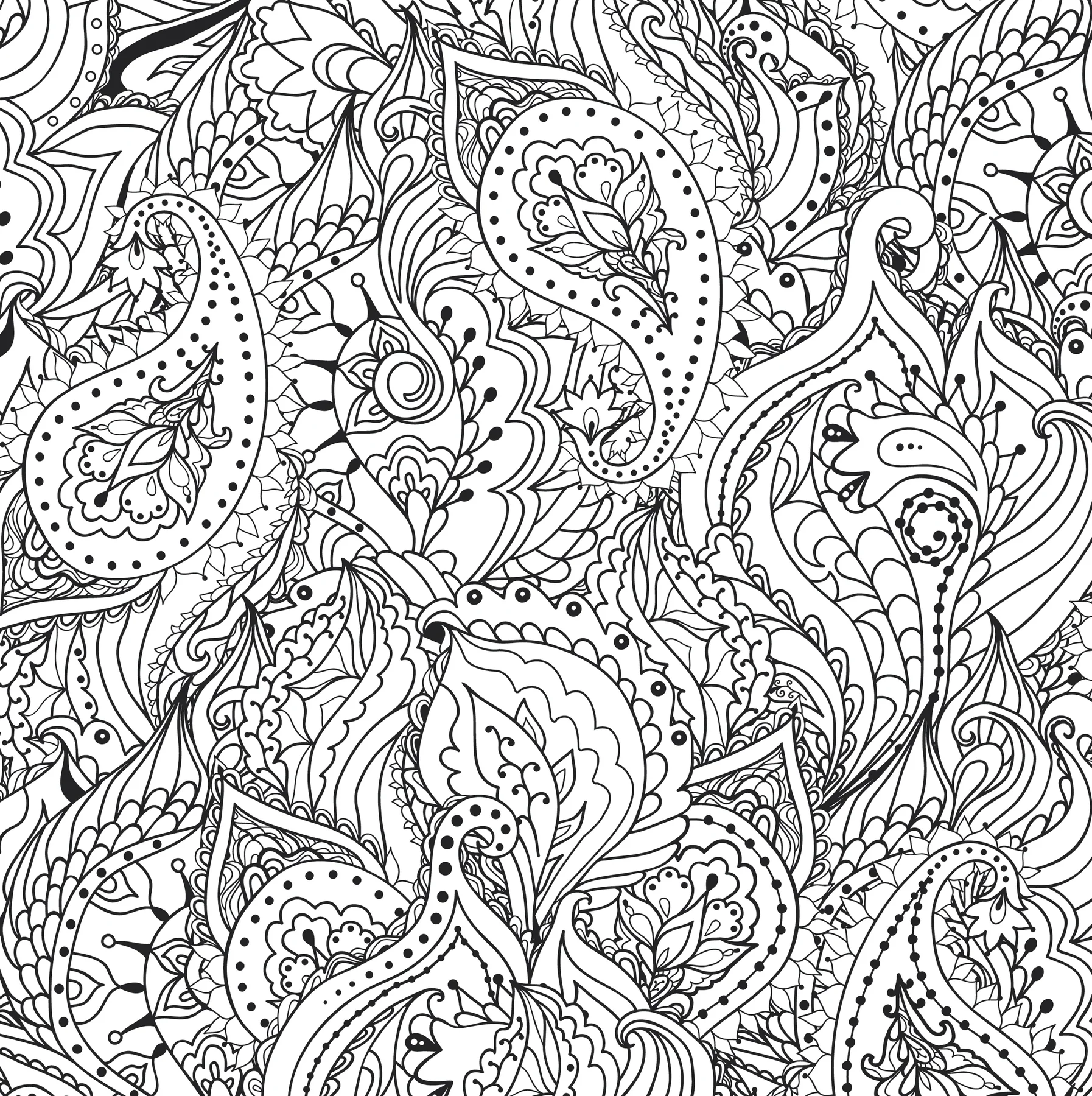 Peaceful Paisleys Artist's Coloring Book - 4