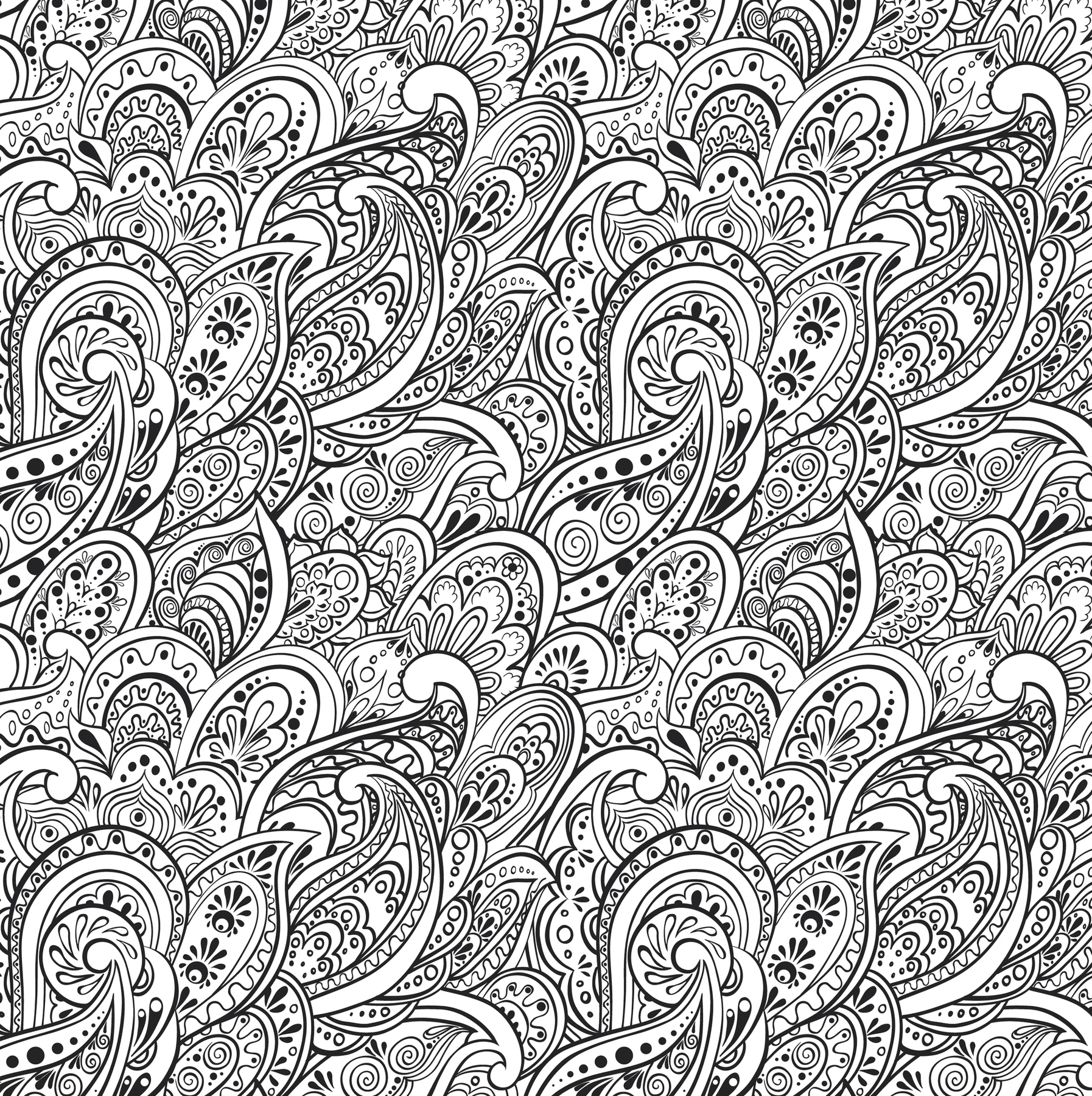 Peaceful Paisleys Artist's Coloring Book - 3