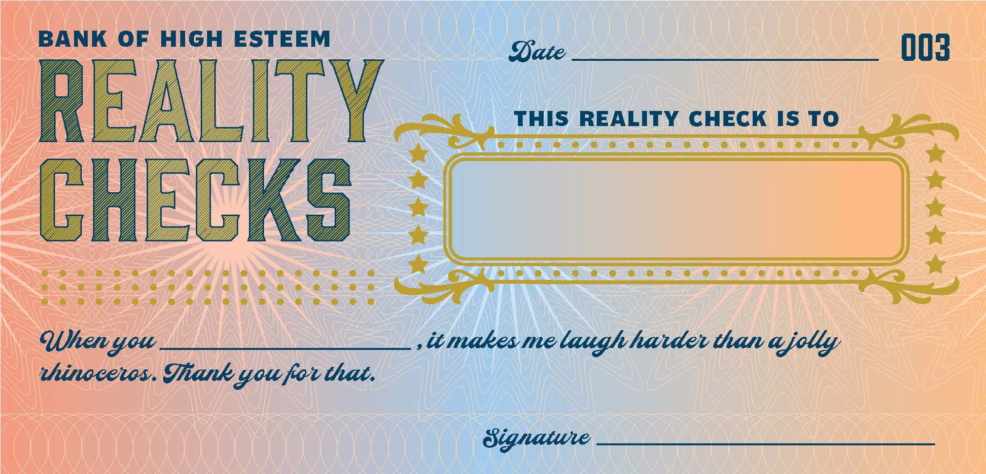 Reality Checks - 6