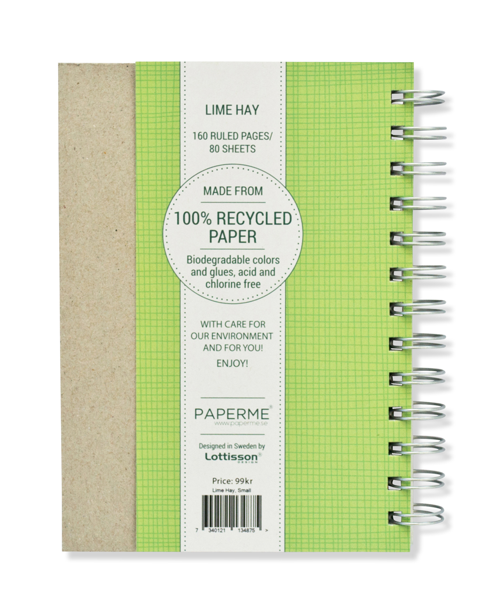 Lime Hay, Spiralbunden Anteckningsbok, 80 sidor - 2