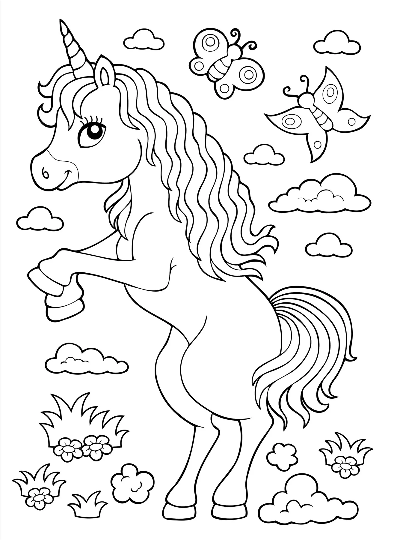Unicorns Coloring Bk - 2
