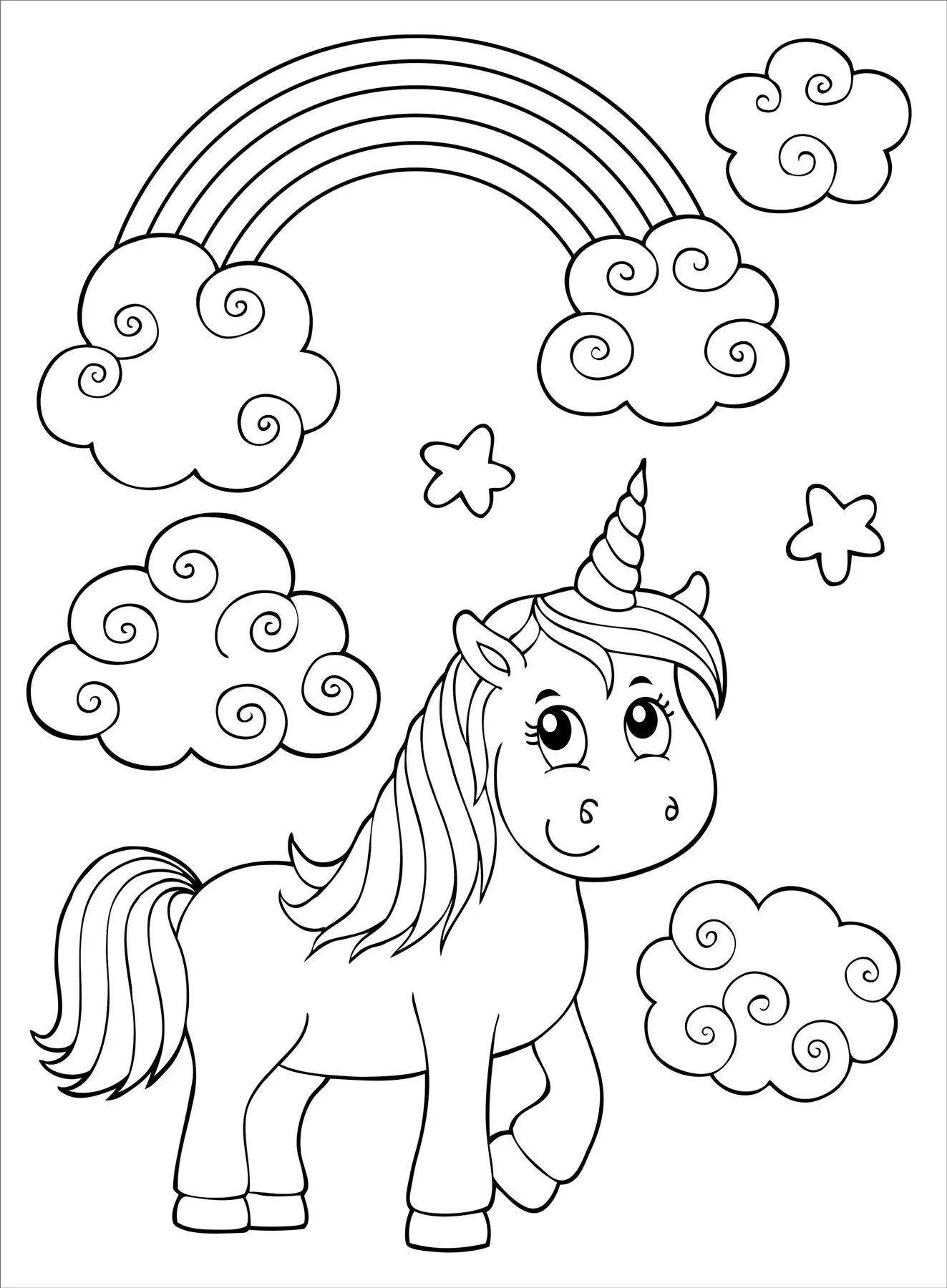 Unicorns Coloring Bk - 4