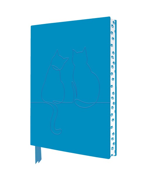  Two Happy Cats Artisan Art Notebook (Flame Tree Journals)