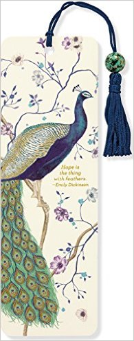 Peacock, Beaded Bookmark